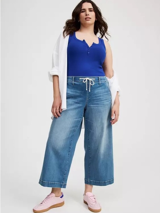 torrid Denim - Torrid Wekeend Wide Leg Super Soft Ankle Crop Jeans SIZE 2X 18/20 EUC